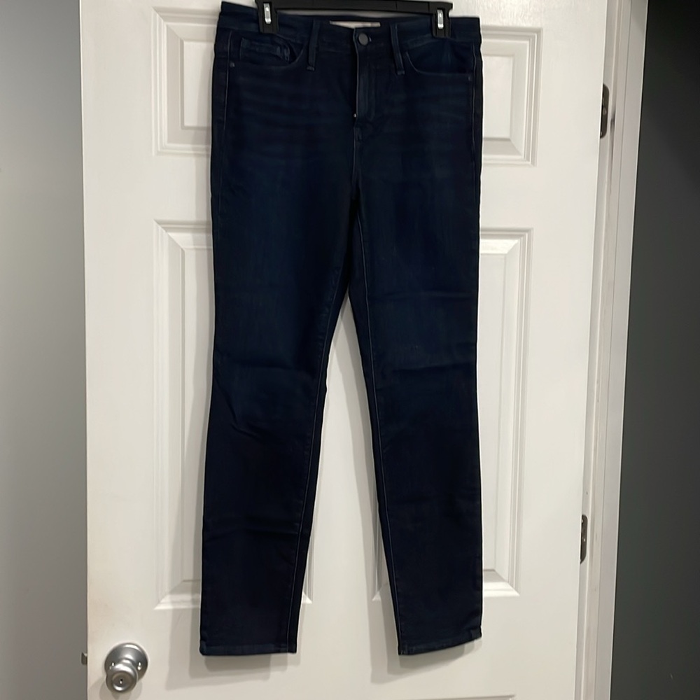 Athleta Sculptek dark blue wash denim